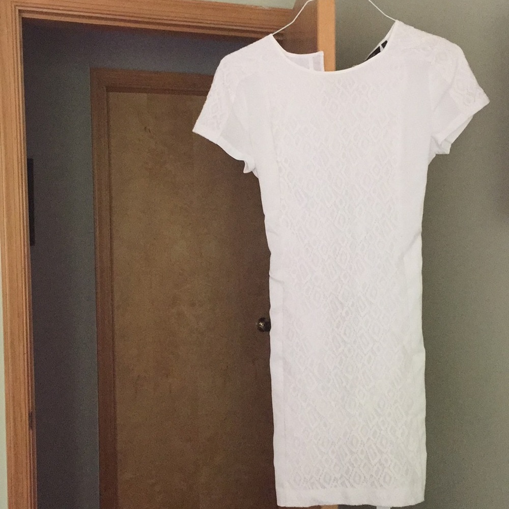 White lace dress